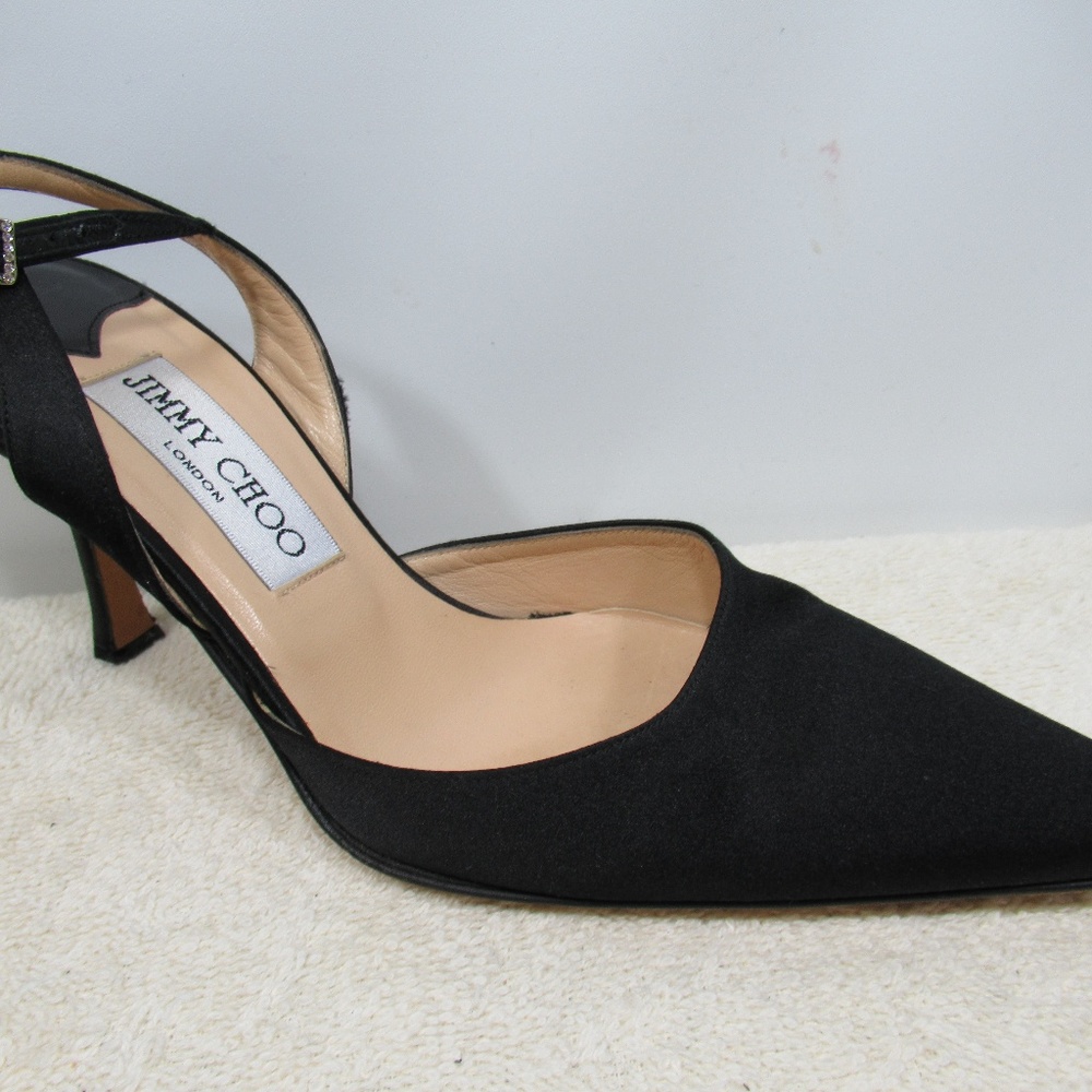 JIMMY CHOO HEELS BLACK MADE IN ITALY